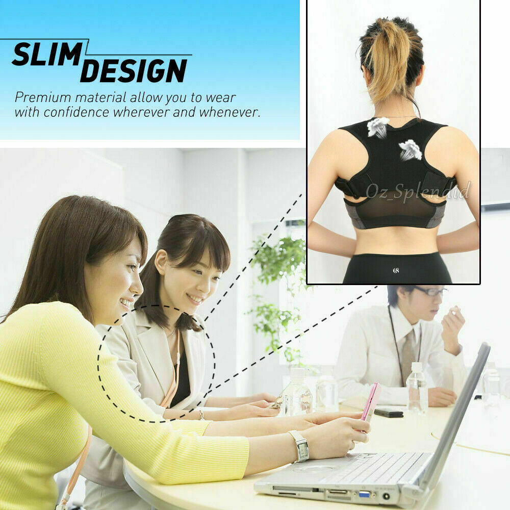 Adjustable Posture Corrector Back Shoulder Support Belt Body Brace Back Unisex