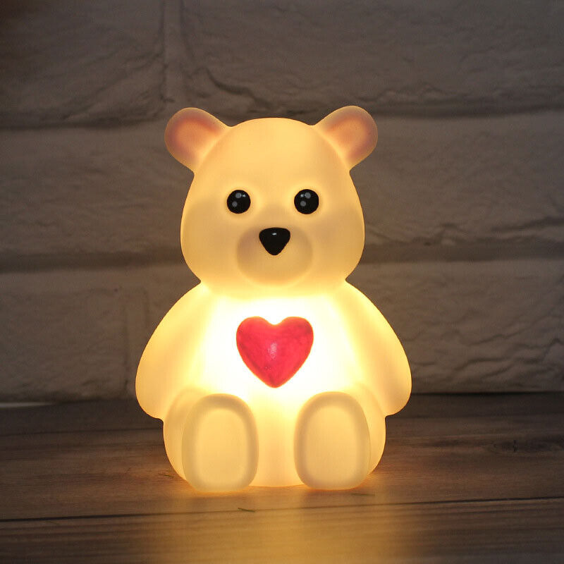 Kids Lamp Night Light Bedside Desk Lampshade Bunny Star Moon Bed Side Gift AU