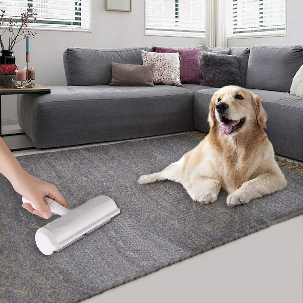 Pet Dog Cat Hair Remover Brush Self Cleaning Hair Remover Fur Removal Brush AU