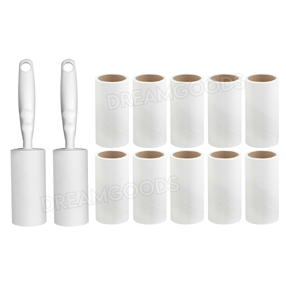 Lint Roller With Refills Sticky Remover Pet Dog Hair Clothes Sofa Dust Cleaning