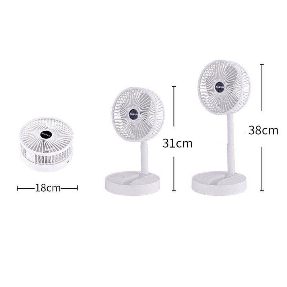 Portable Desk Fan Foldable USB Table Fan Rechargeable Fan Mini Cooling Fans