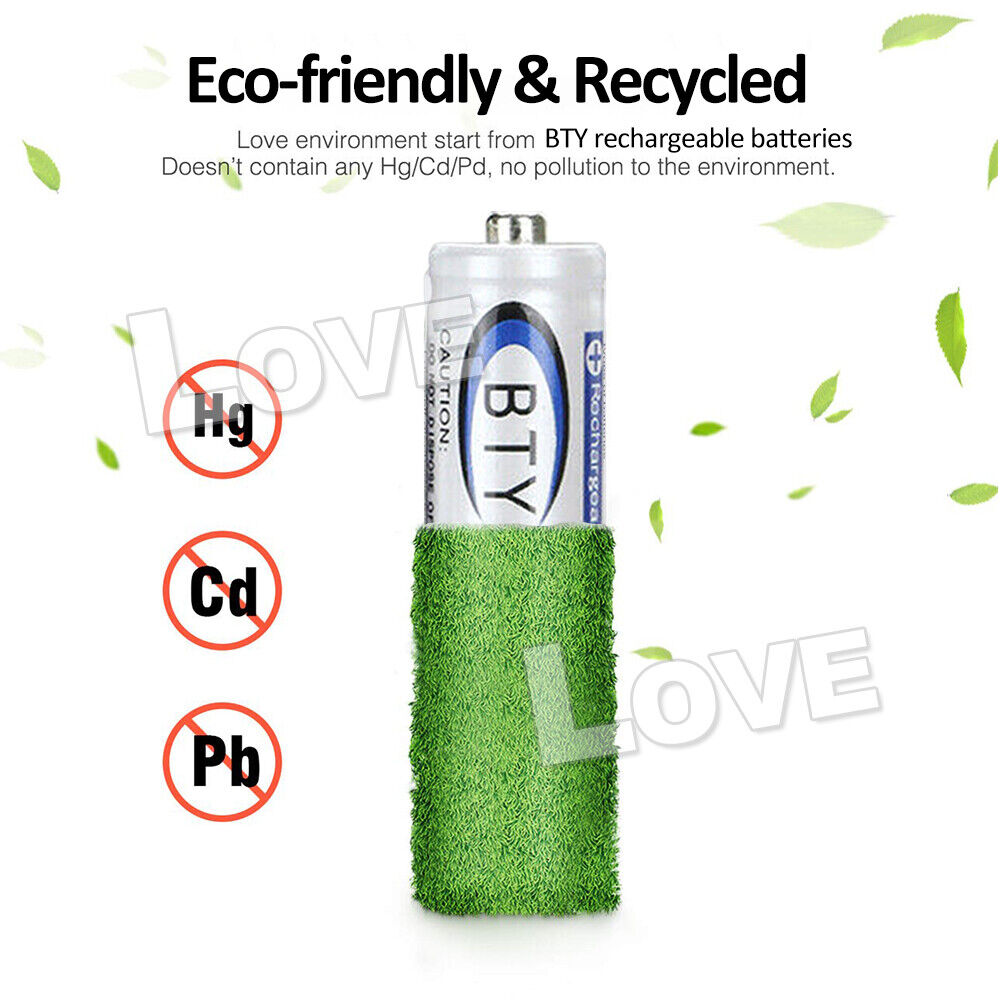 4-24X 3000Mah Aa/1000Mah AAA Rechargeable Battery NI-MH 1.2V Recharge Batteries