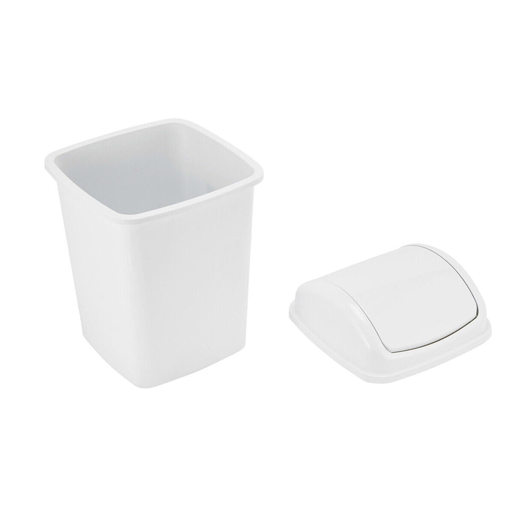 5-55L Rubbish Bin Kitchen Home Garbage Dust Waste Trash Plastic Lid Bin S-Large
