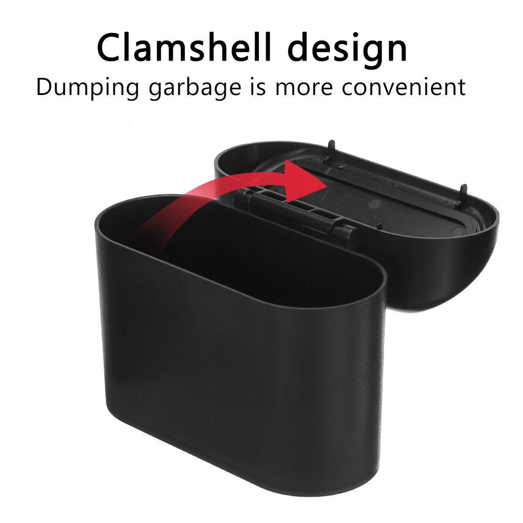 2Pcs Universal Car Trash Bin Can Auto Waste Garbage Dust Dustbin Box Case Holder