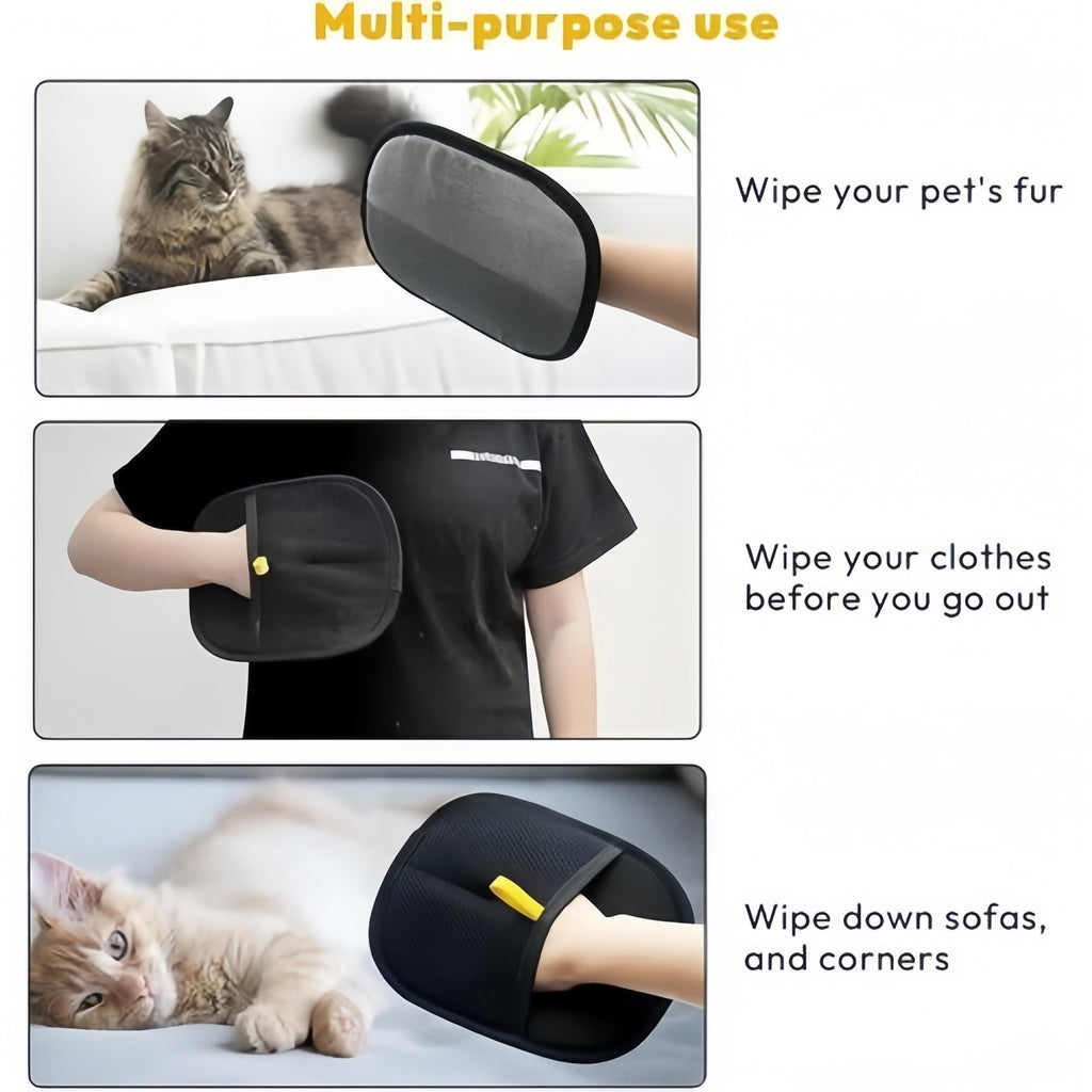 Pet Grooming Gloves Static Dedusting Brush Pet Hair Remover Brush Removing