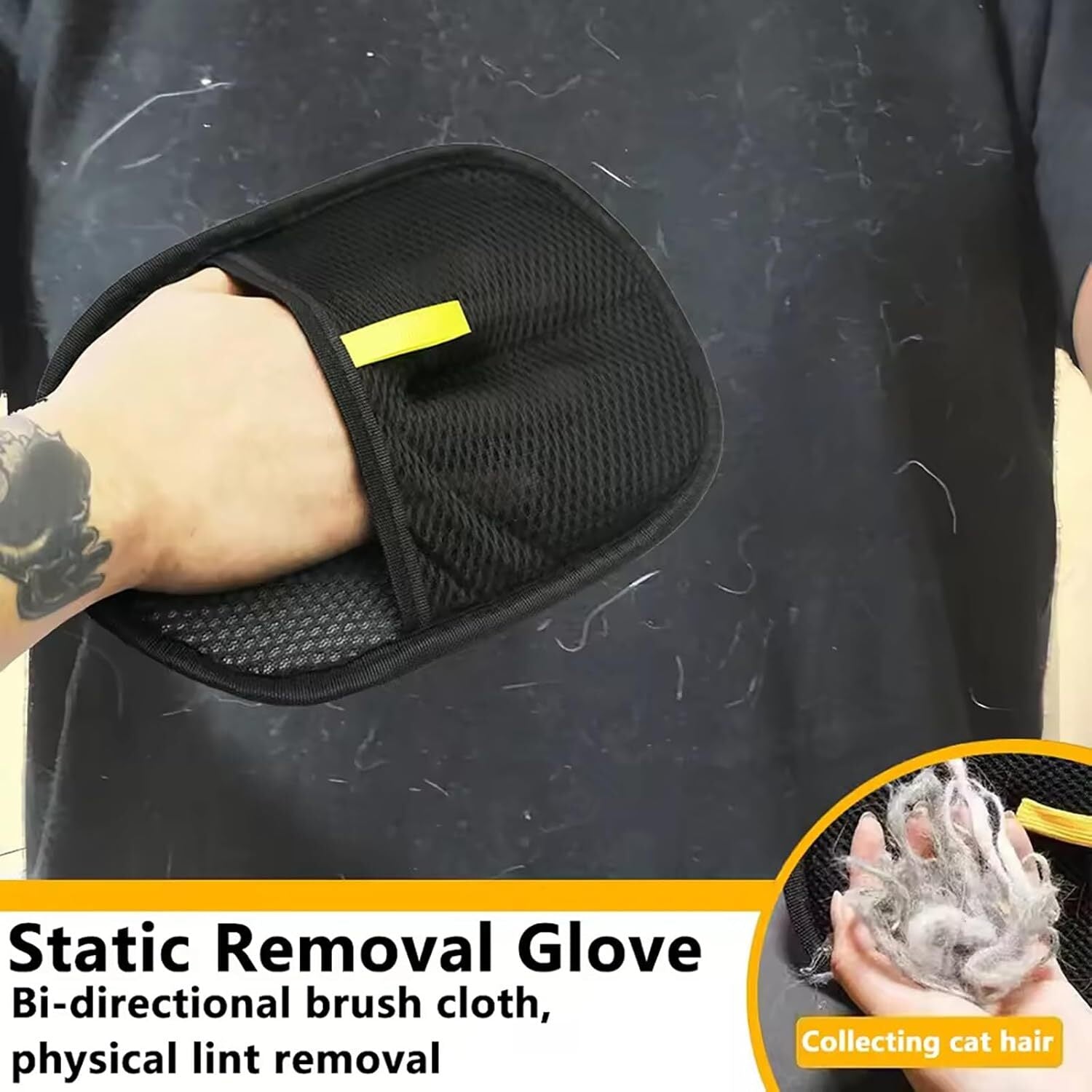 Pet Grooming Gloves Static Dedusting Brush Pet Hair Remover Brush Removing
