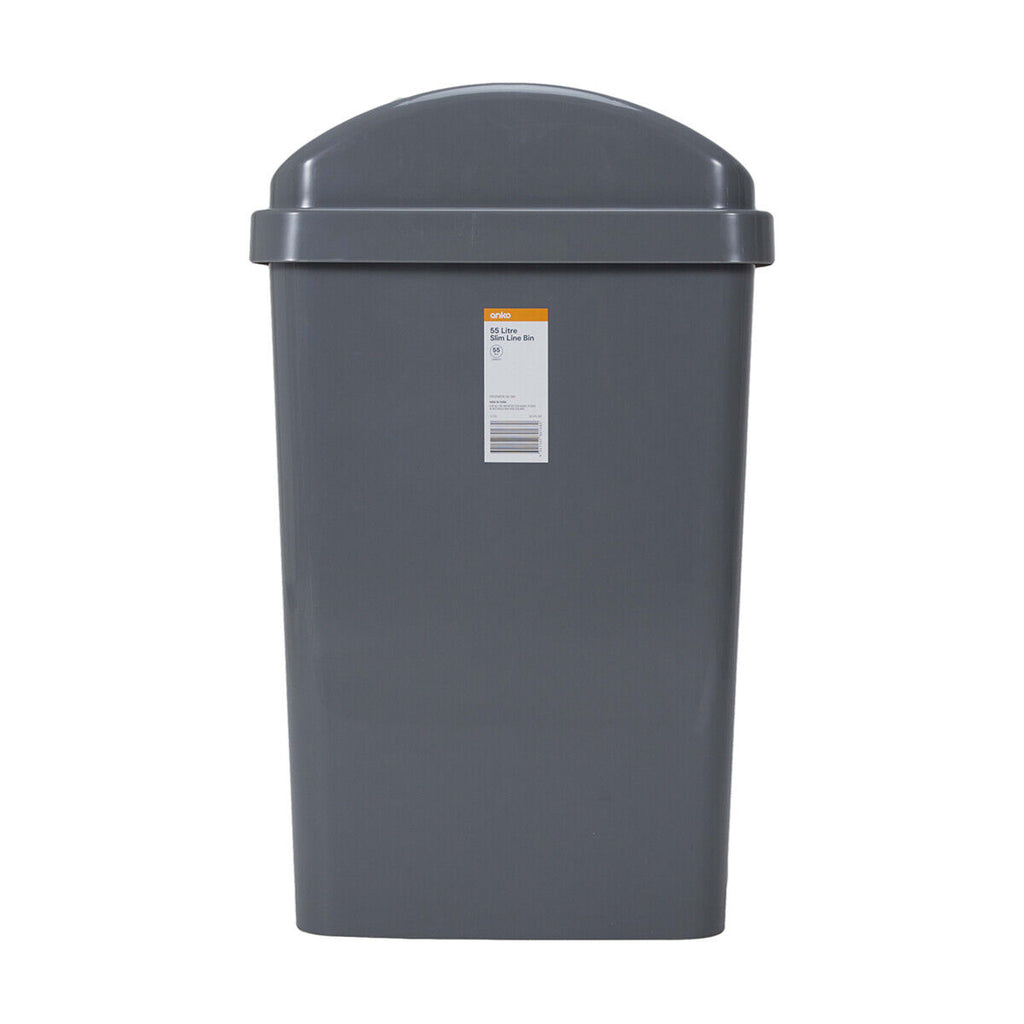 5-55L Rubbish Bin Kitchen Home Garbage Dust Waste Trash Plastic Lid Bin S-Large