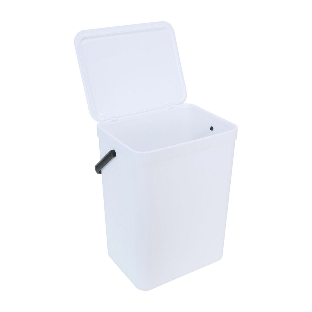 5-55L Rubbish Bin Kitchen Home Garbage Dust Waste Trash Plastic Lid Bin S-Large