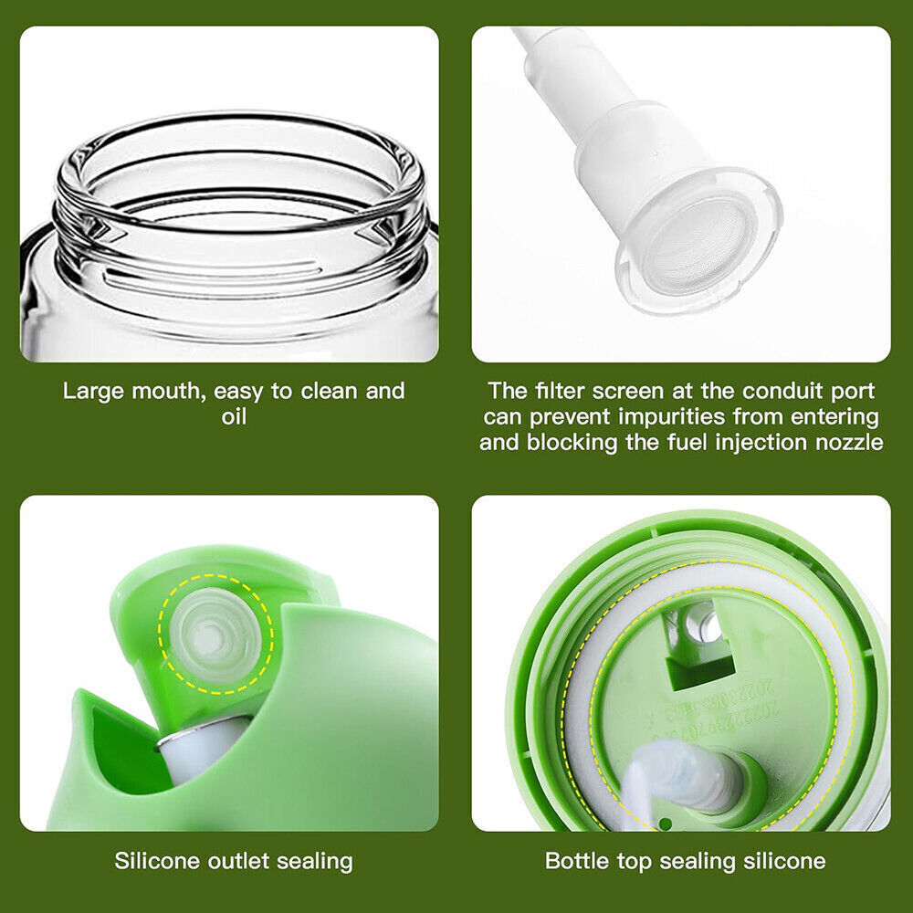 2 In1 Olive Oil Sprayer Dispenser Cooking Baking BBQ Spray Bottle Kitchen Tool.