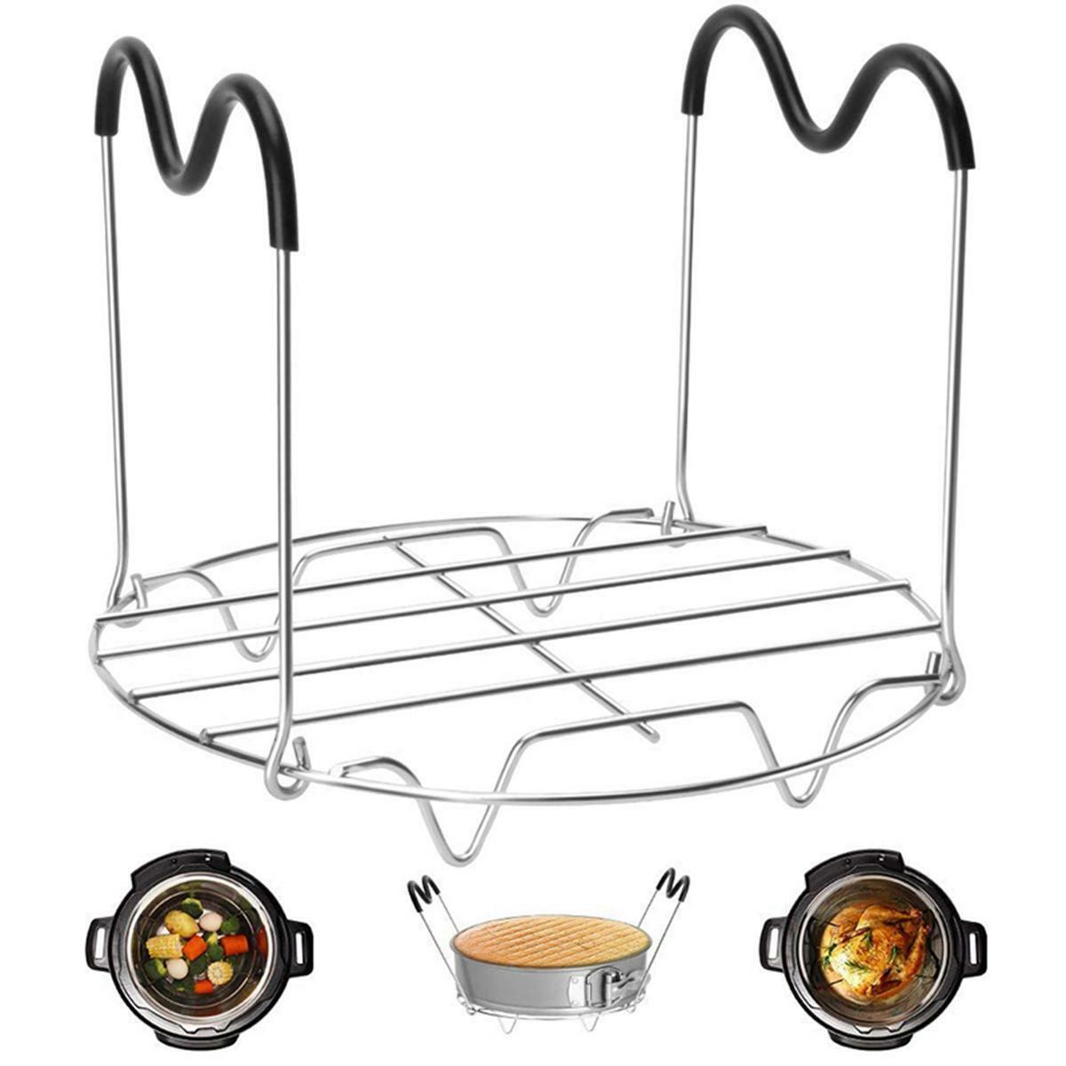 Instant Pressure Cooker Pot Heating Cooking Steam Rack Steaming Tray with Handle