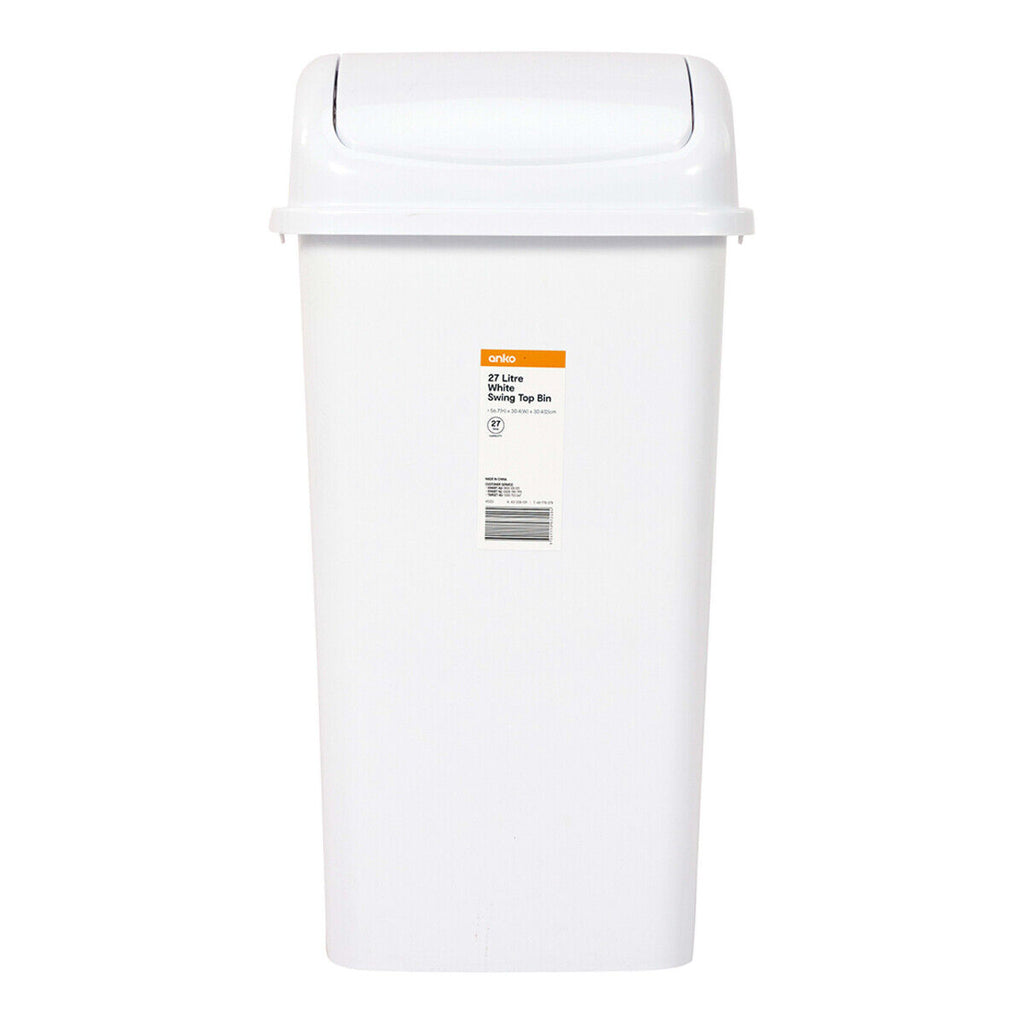 5-55L Rubbish Bin Kitchen Home Garbage Dust Waste Trash Plastic Lid Bin S-Large