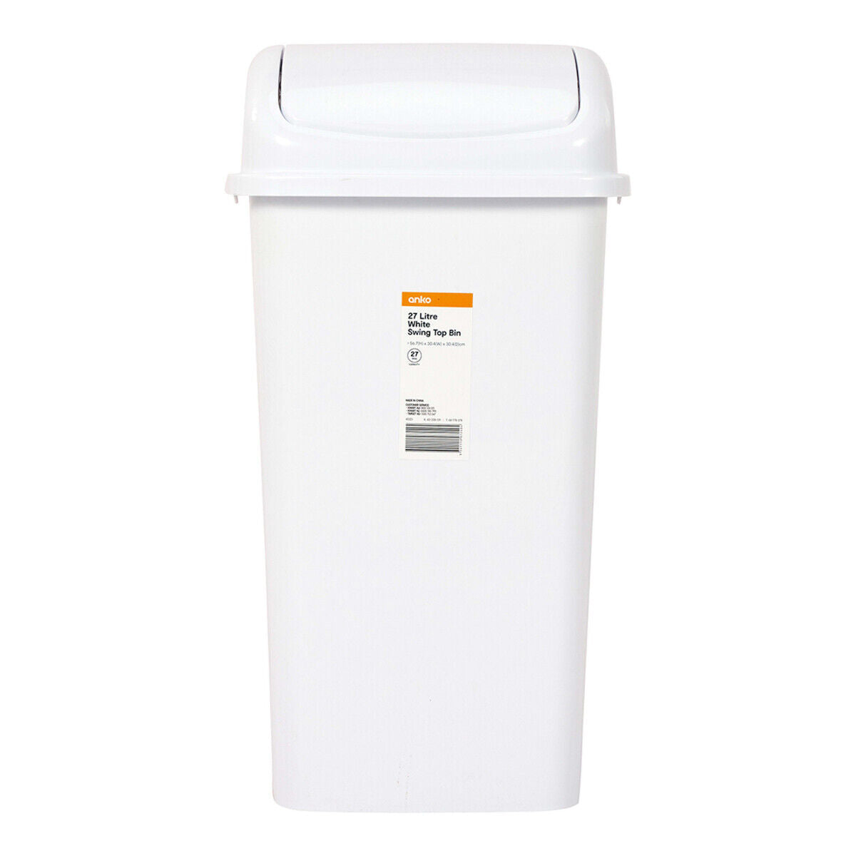 5-55L Rubbish Bin Kitchen Home Garbage Dust Waste Trash Plastic Lid Bin S-Large