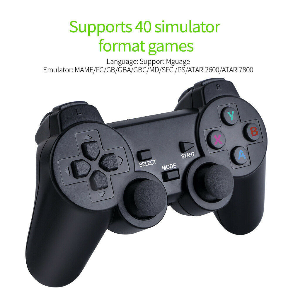 20000+ 4K HDMI TV Video Game Stick Retro Gaming Console W/ 2 Wireless Controller
