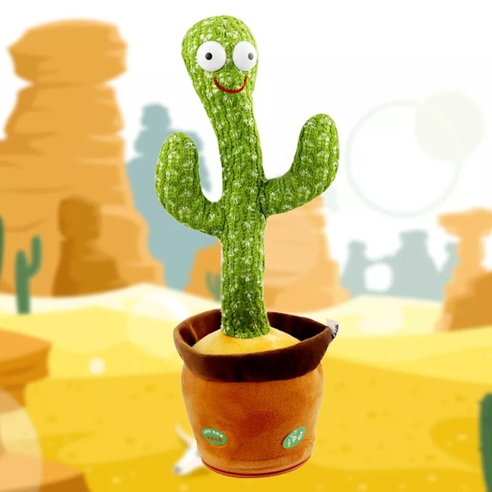 Talking Toy Dancing Cactus Doll Speak Talk Sound Record Repeat Kawaii Funny Toy