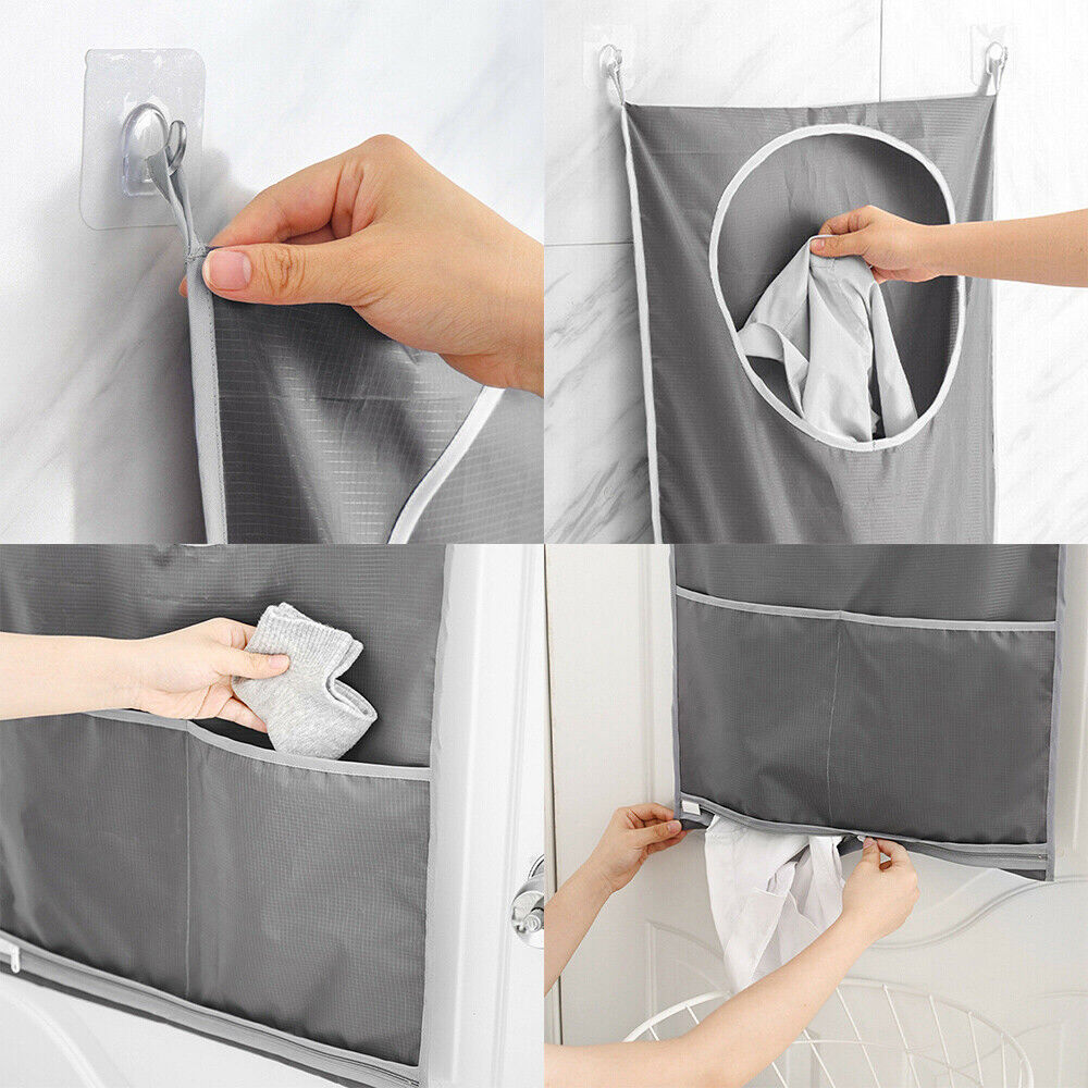 Foldable Laundry Washing Clothes Storage Bag Hamper Basket Bin Organiserr