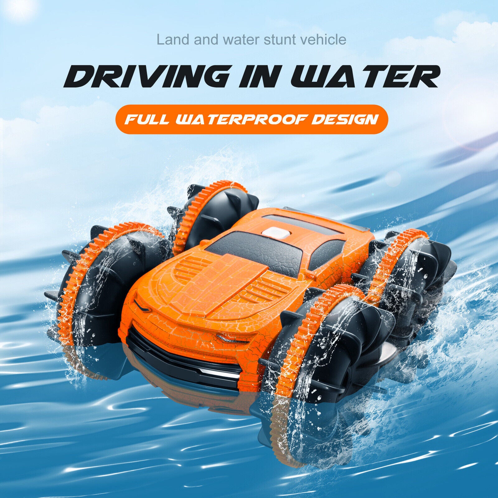 RC Cars Remote Control Car Amphibious off Road Truck Racing Toy Fo Kids 360Flips