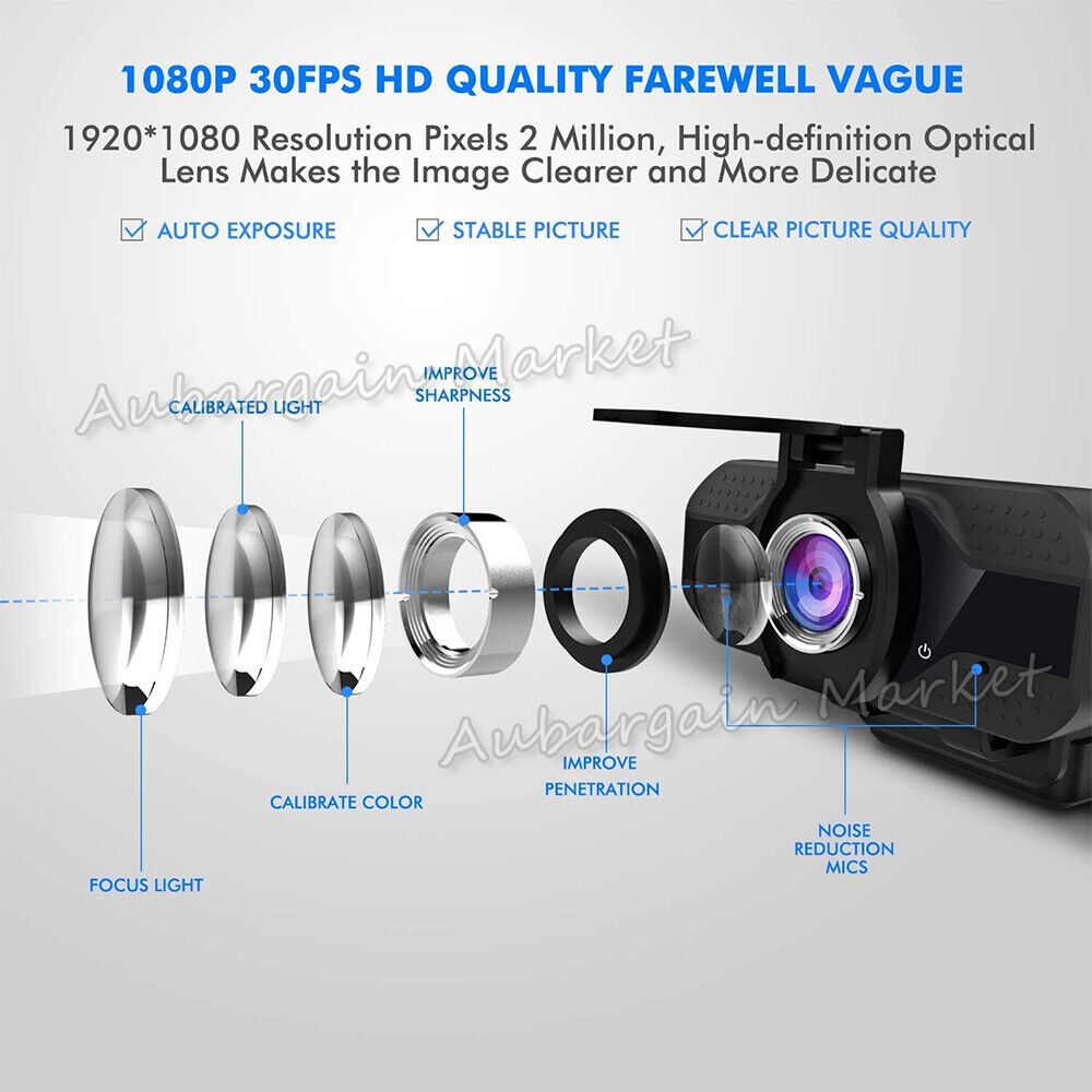1080P Full HD Webcam USB 2.0  Laptop Web & PC Desktop Camera with Microphone
