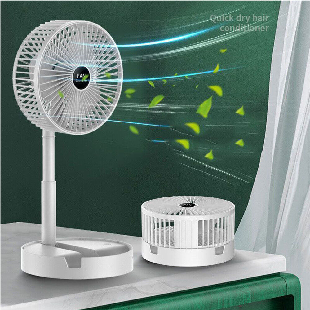 Portable Desk Fan Foldable USB Table Fan Rechargeable Fan Mini Cooling Fans