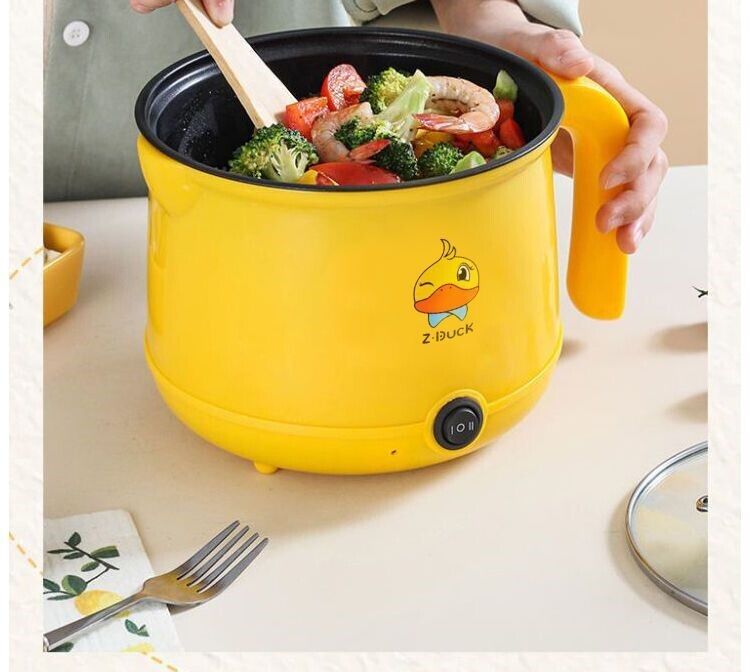 1.8L Portable Electric Mini Rice Cooker Non-Stick Soup Cooker Multi Cooking