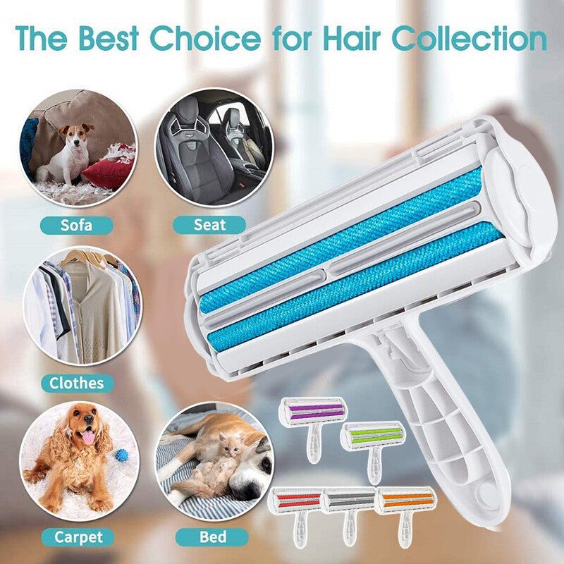 Pet Dog Cat Hair Remover Brush Self Cleaning Hair Remover Fur Removal Brush AU