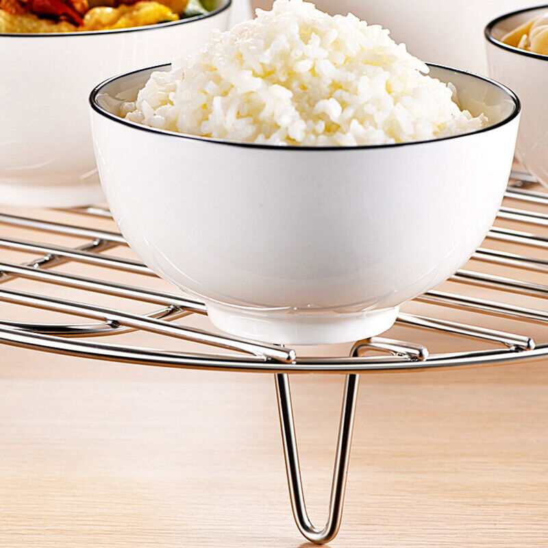 Stainless Steel Cookware Steamer Cooking Pot Rack Stand Kitchen Steaming Racks