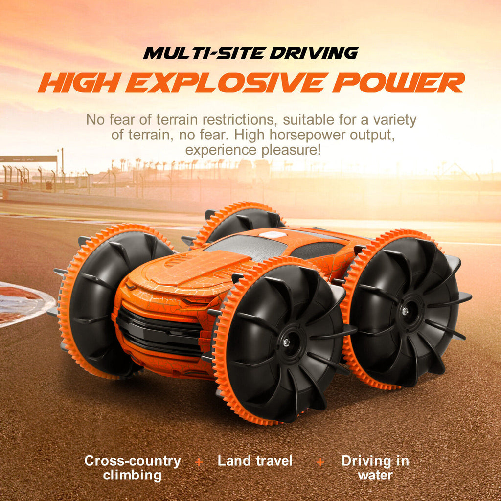 RC Cars Remote Control Car Amphibious off Road Truck Racing Toy Fo Kids 360Flips