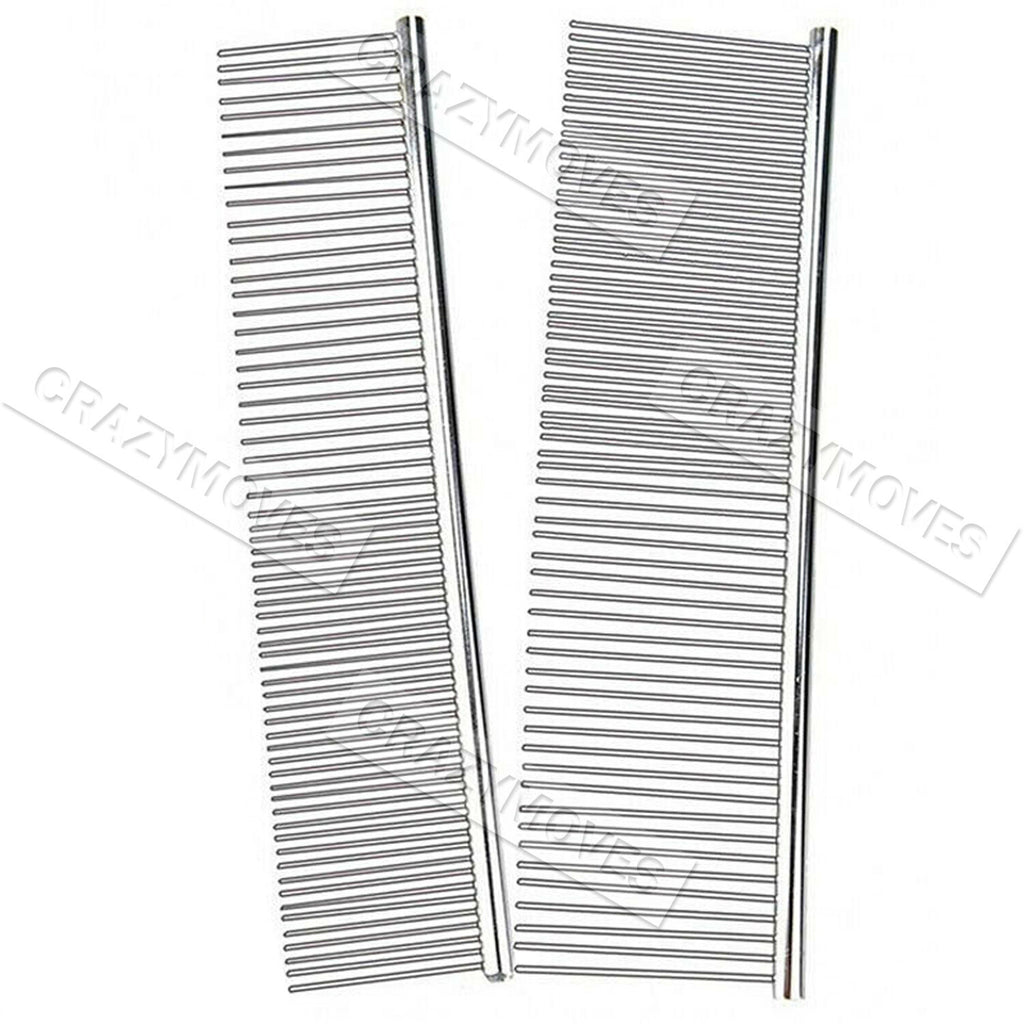 Stainless Steel Teeth Metal Comb Brush Pet Cat Dog Hair Grooming Trimmer