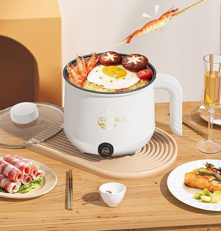 1.8L Portable Electric Mini Rice Cooker Non-Stick Soup Cooker Multi Cooking