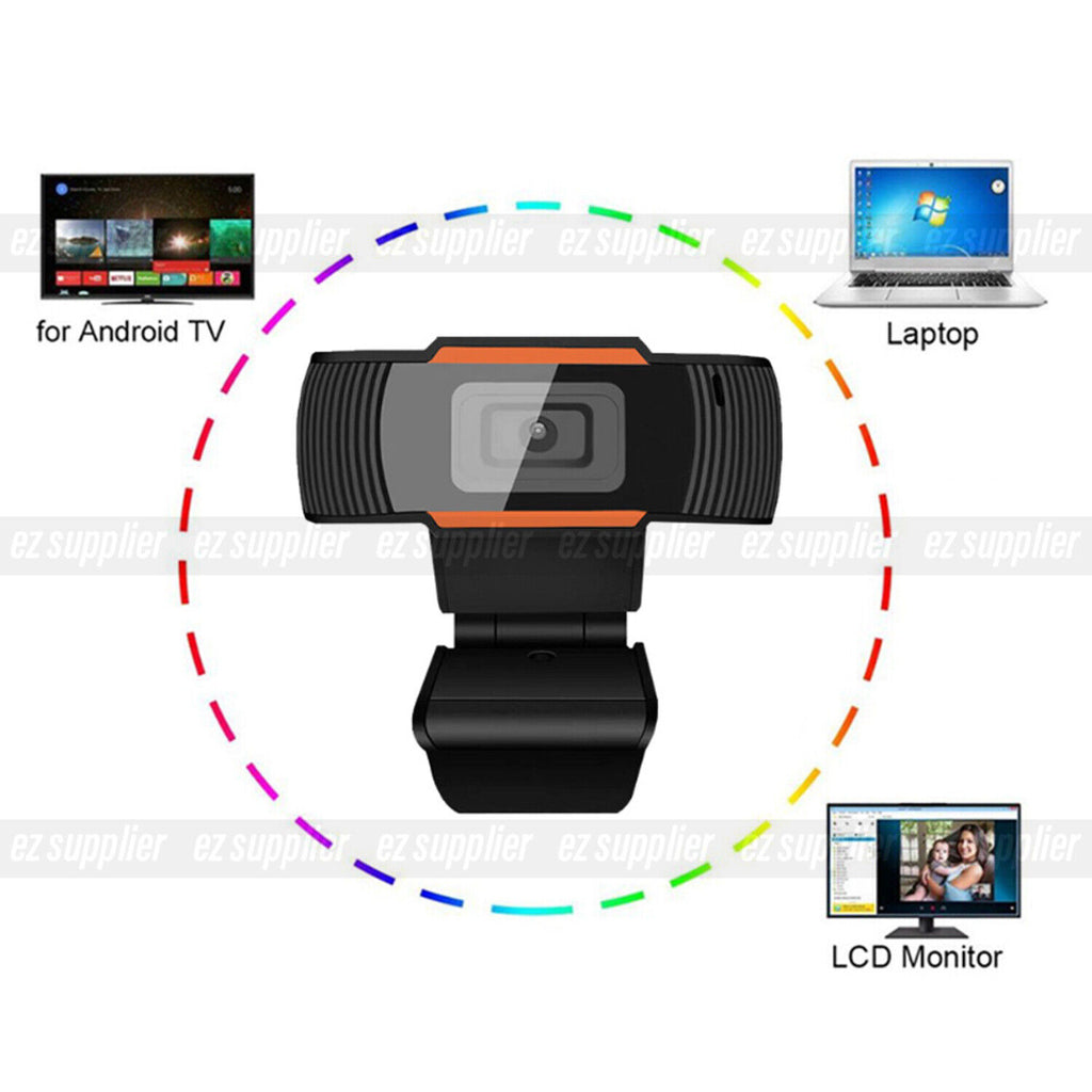 1080P Webcam Full HD USB 2.0 PC Desktop Laptop Web Camera with Microphone HOT