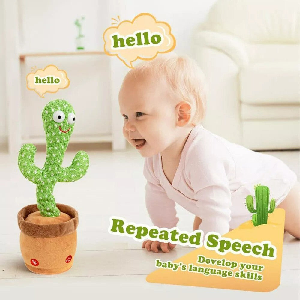 Talking Toy Dancing Cactus Doll Speak Talk Sound Record Repeat Kawaii Funny Toy