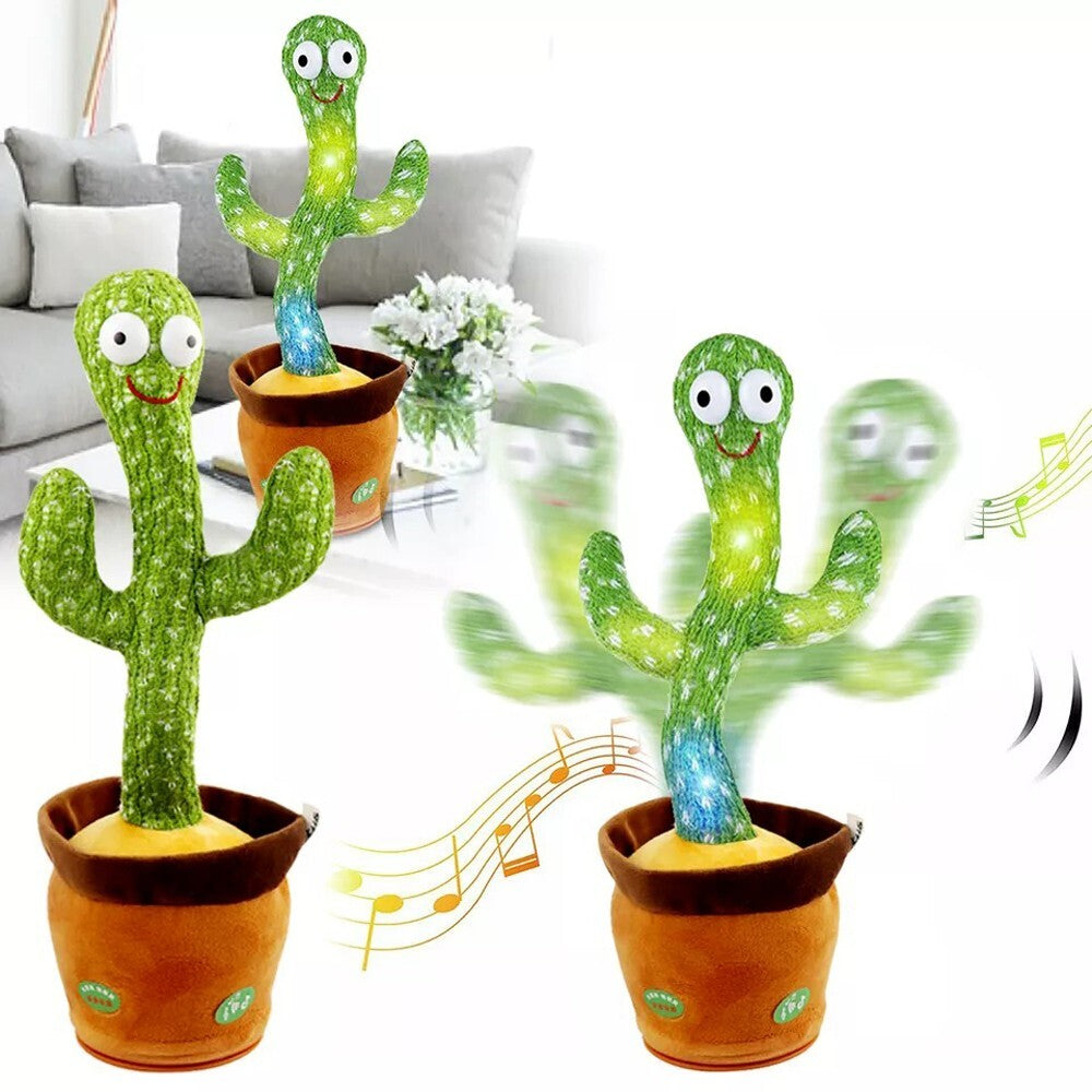Talking Toy Dancing Cactus Doll Speak Talk Sound Record Repeat Kawaii Funny Toy