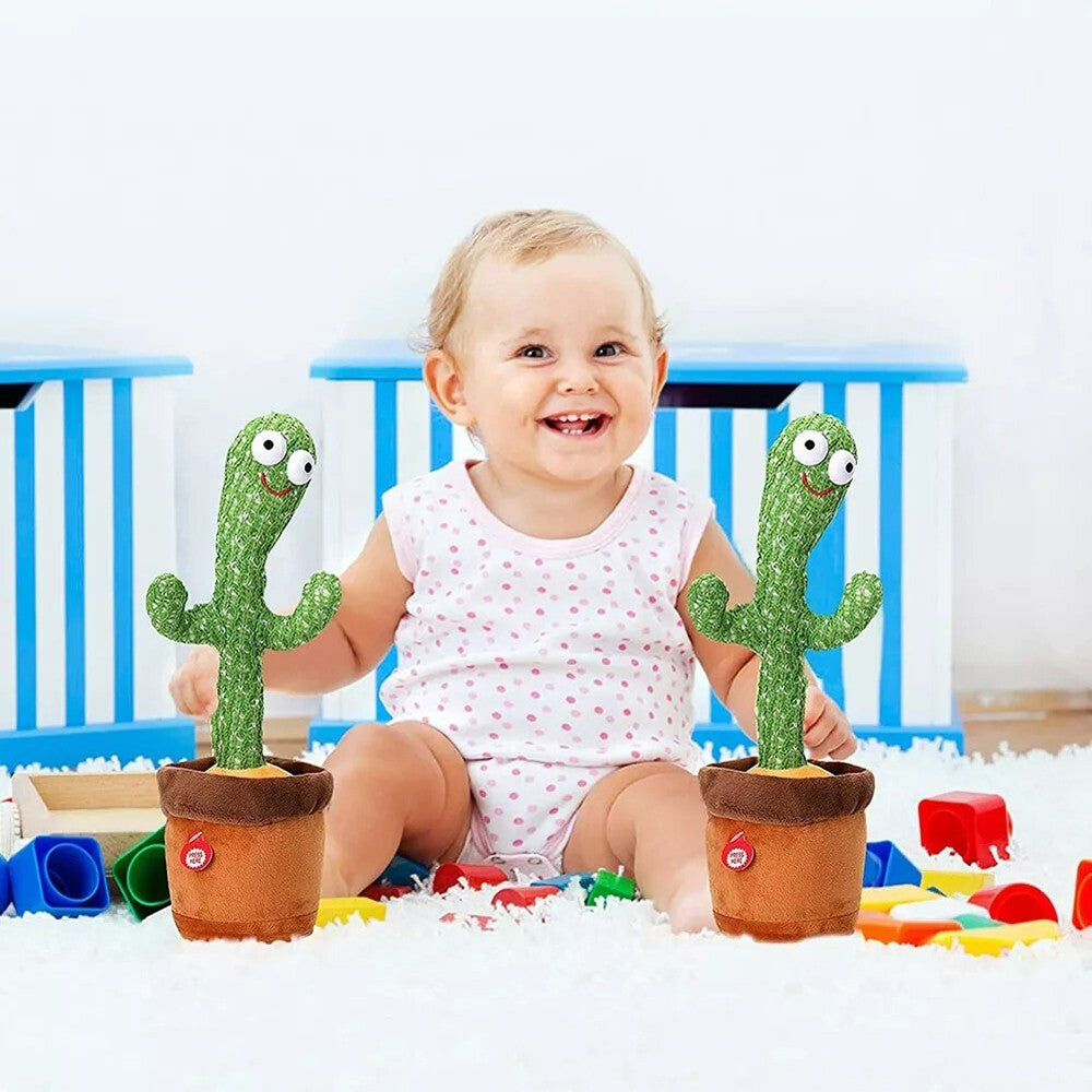 Talking Toy Dancing Cactus Doll Speak Talk Sound Record Repeat Kawaii Funny Toy