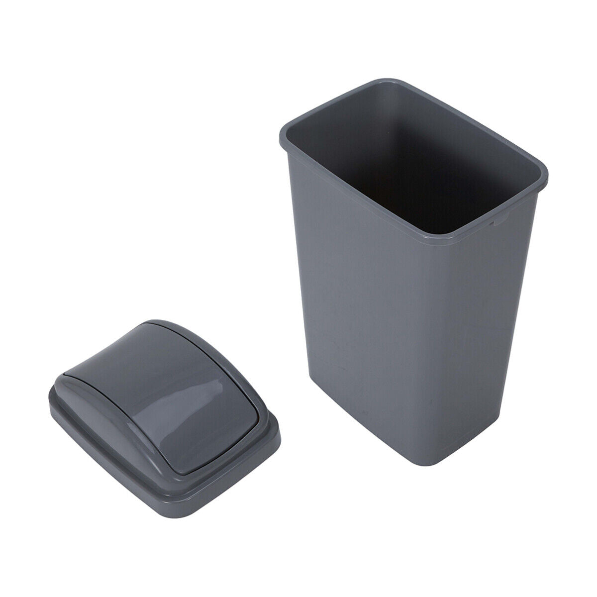 5-55L Rubbish Bin Kitchen Home Garbage Dust Waste Trash Plastic Lid Bin S-Large