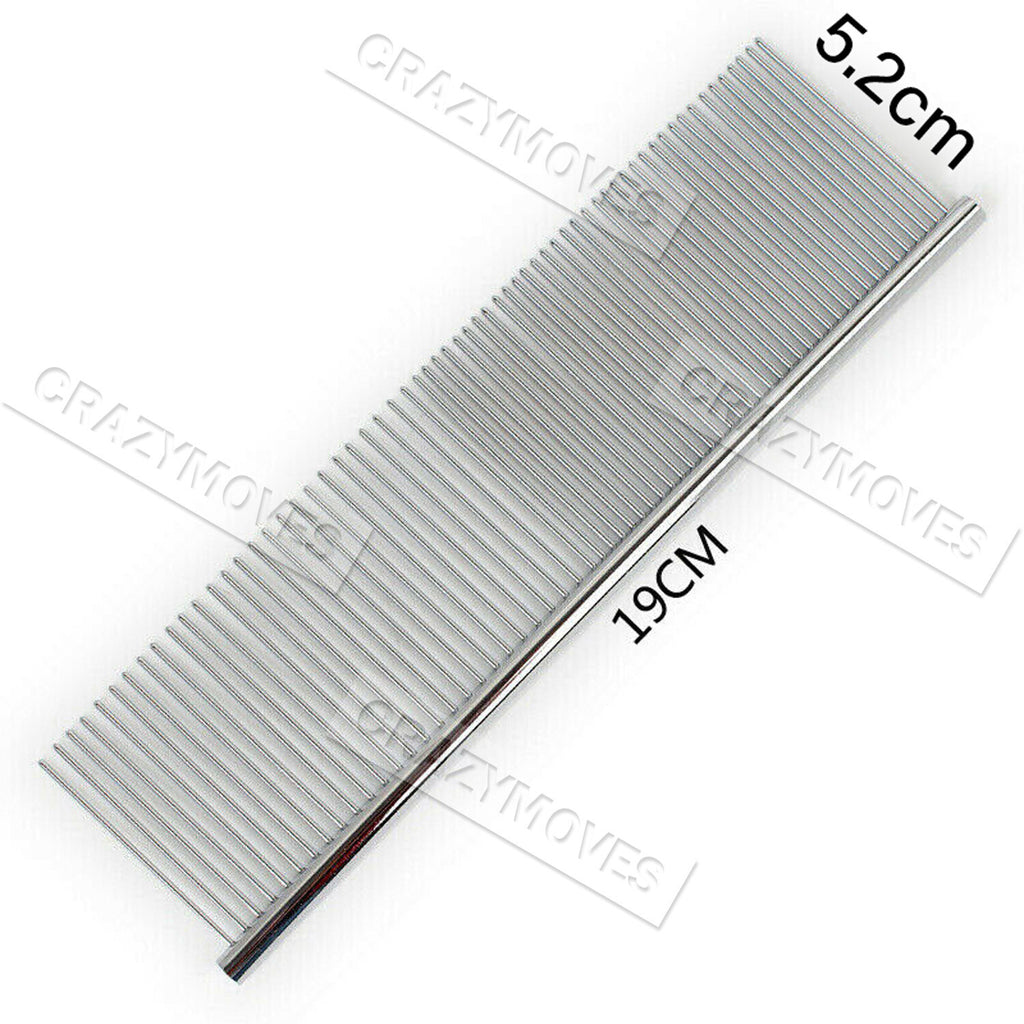Stainless Steel Teeth Metal Comb Brush Pet Cat Dog Hair Grooming Trimmer