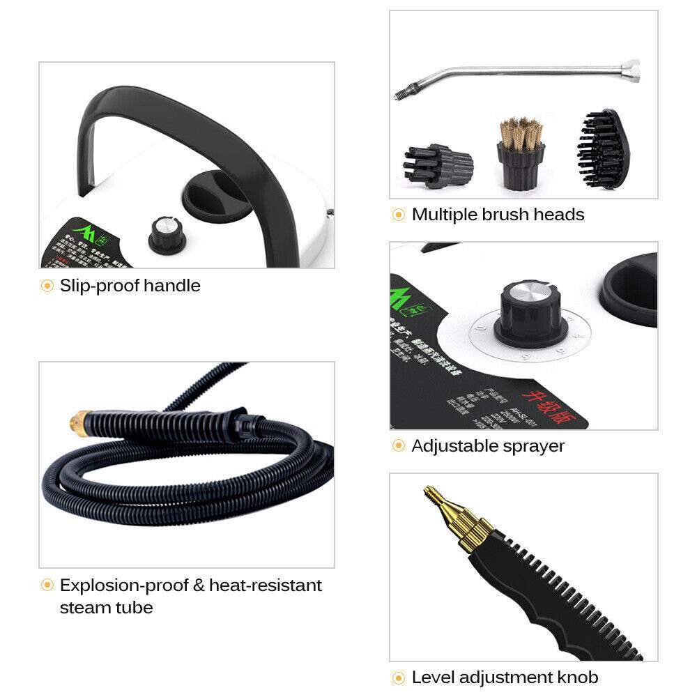 2500W Steam Cleaner High Temperature Household Kitchen Cleaning High Pressure