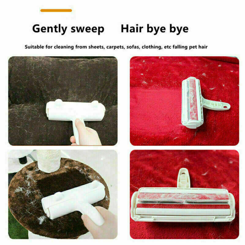 Pet Dog Cat Hair Remover Brush Self Cleaning Hair Remover Fur Removal Brush AU