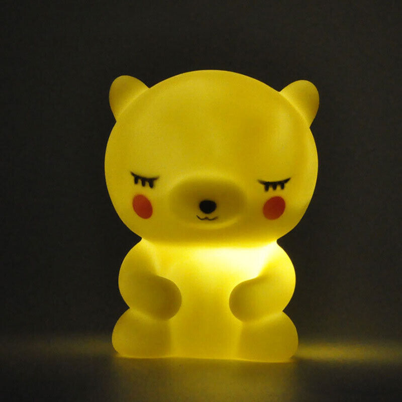 Kids Lamp Night Light Bedside Desk Lampshade Bunny Star Moon Bed Side Gift AU