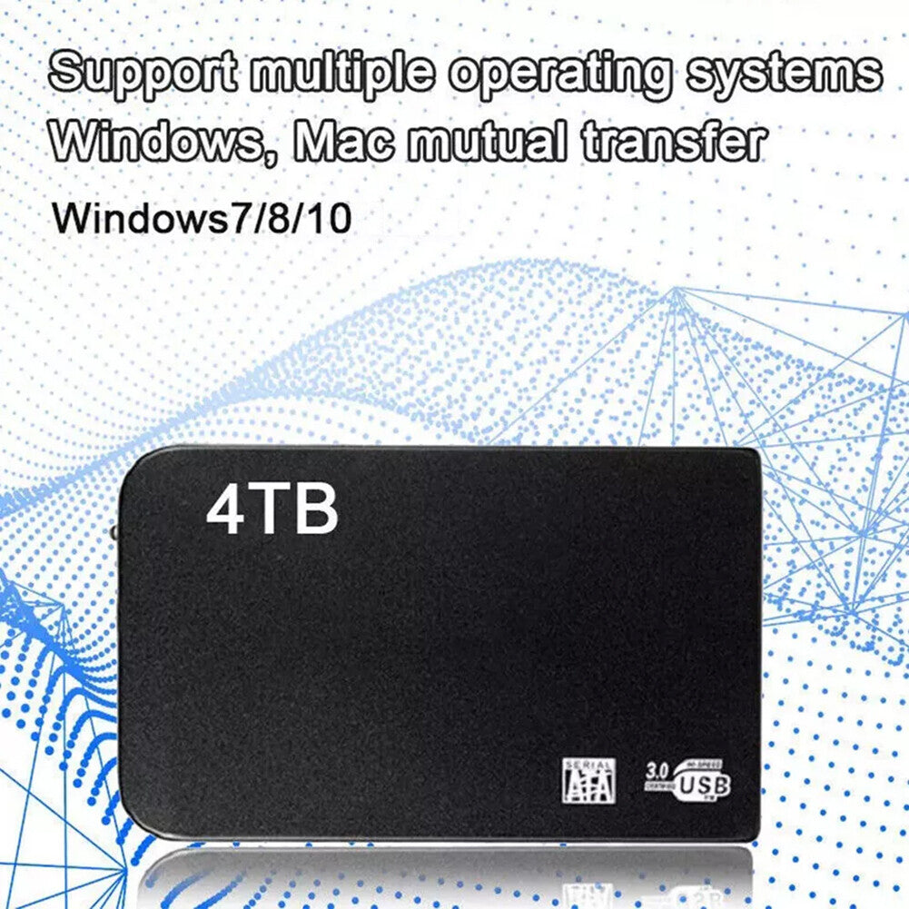 4TB Speedy Portable USB 3.0 External Hard Drive Expansion 3TB HDD 2TB 2.5