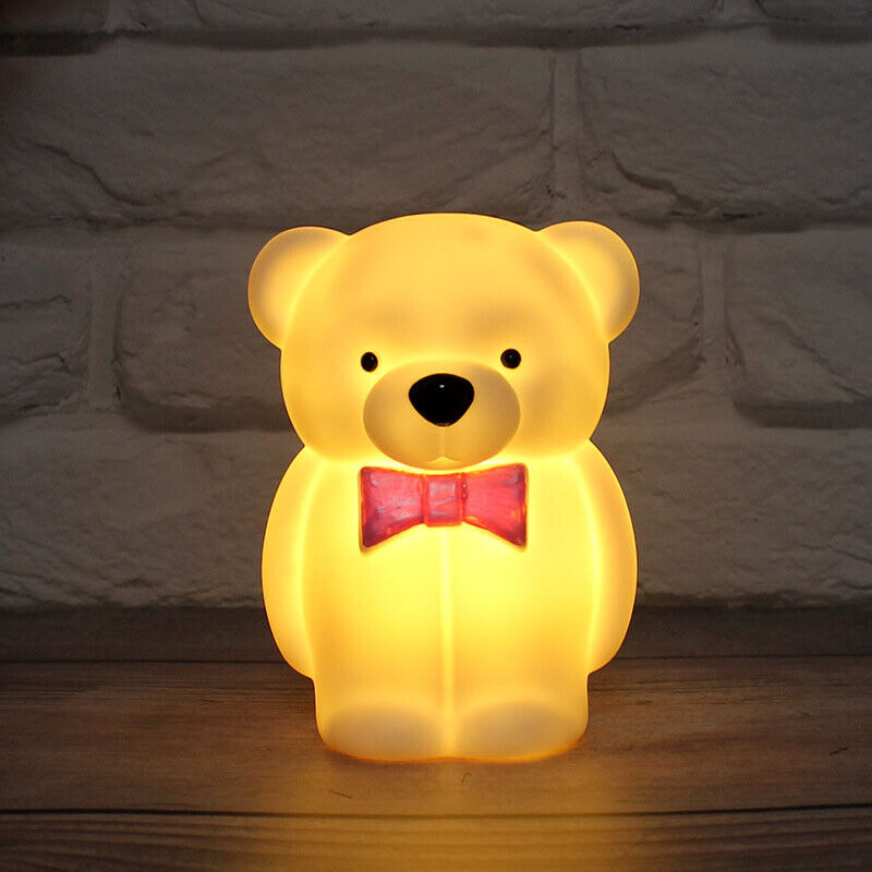 Kids Lamp Night Light Bedside Desk Lampshade Bunny Star Moon Bed Side Gift AU