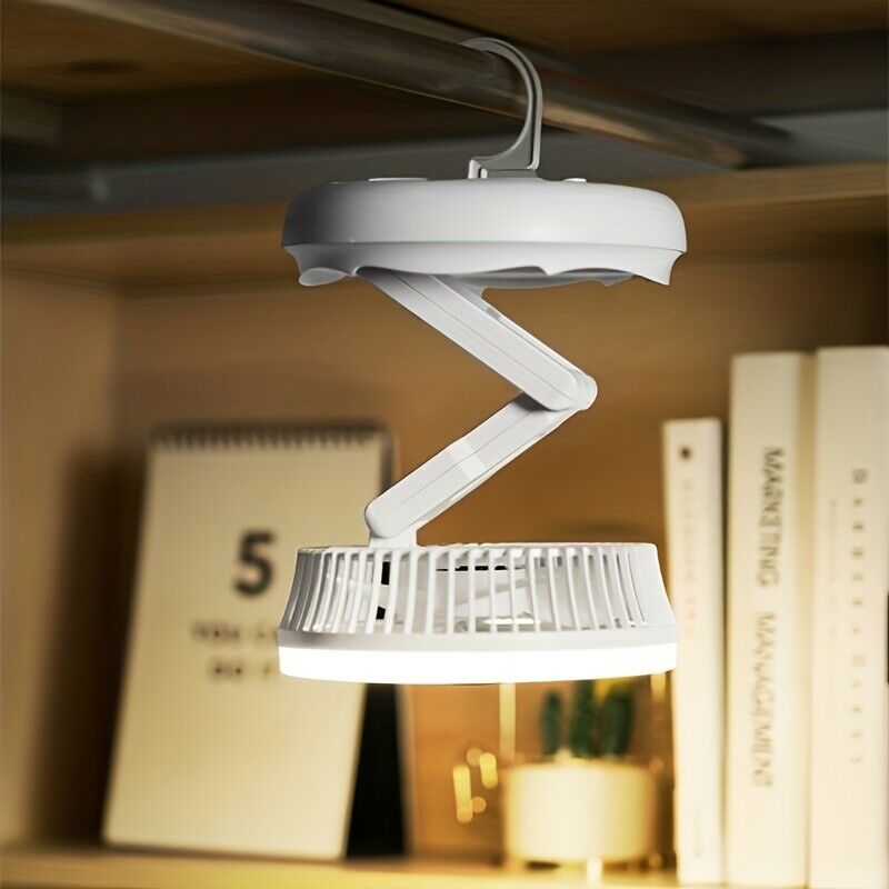Folding Cooling Fan Rechargeable Wall Mounted Fan Remote Control for Home Office