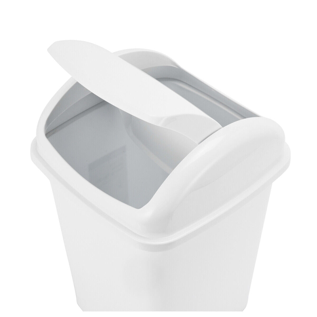 5-55L Rubbish Bin Kitchen Home Garbage Dust Waste Trash Plastic Lid Bin S-Large