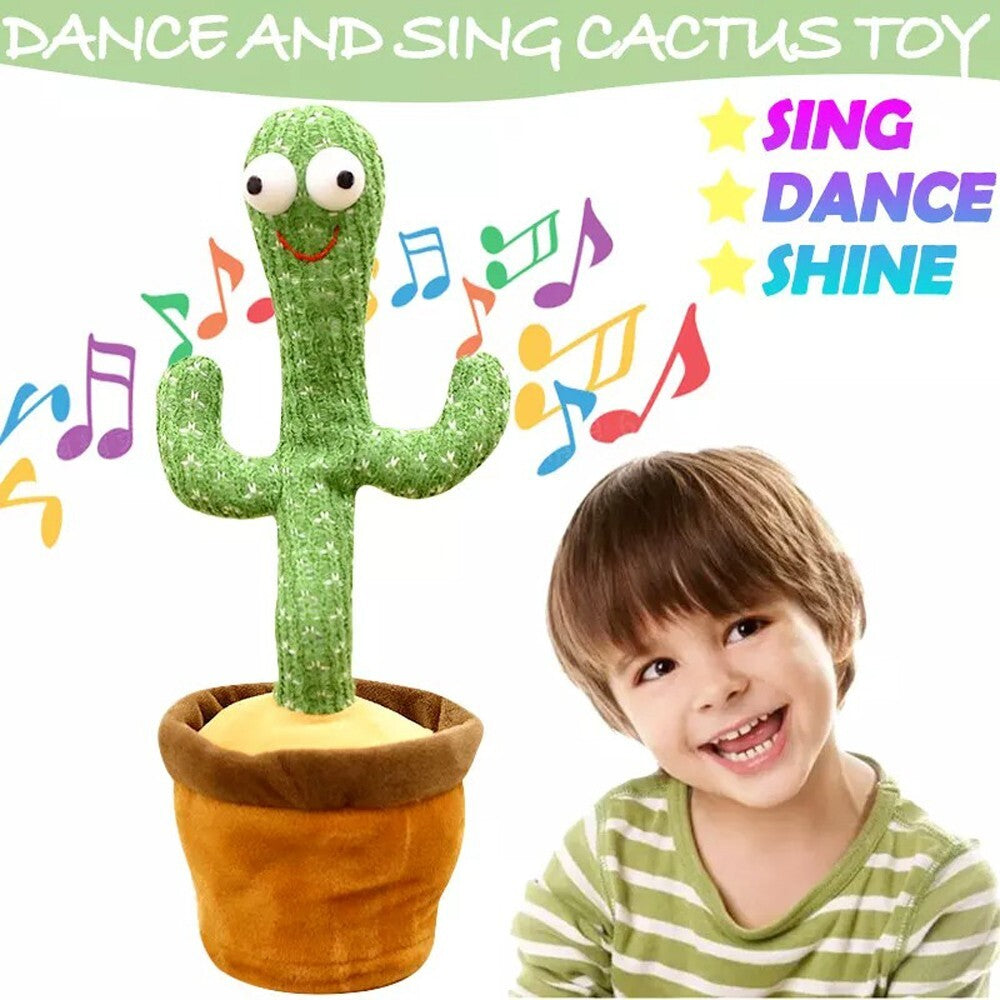 Talking Toy Dancing Cactus Doll Speak Talk Sound Record Repeat Kawaii Funny Toy